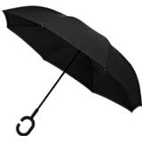 👉 Impliva Paraplu Inside Out Handopening 107 Cm Blauw/zwart