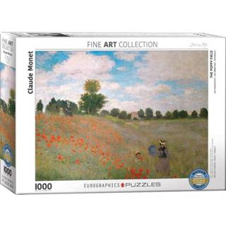 👉 Puzzel engels legpuzzels Claude Monet - The Poppy Field (1000 stukjes) 628136608268