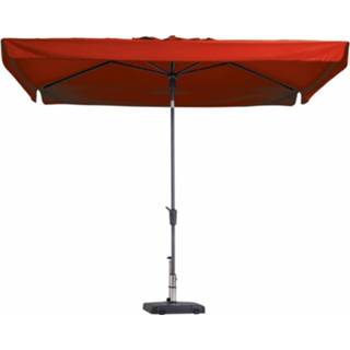 👉 Rood aluminium Stokparasol Delos 300 X 200 Cm Brick Red 8713229077617