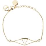 👉 Armband onesize vrouwen geel Triangle Bracelet 7350104873875