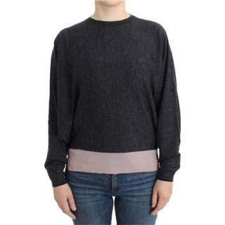 👉 Sweater l vrouwen grijs Knitted batwing