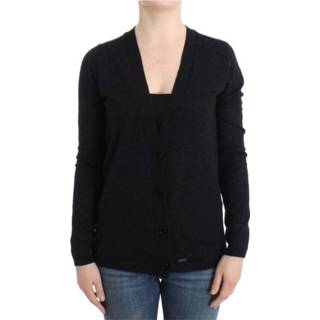 👉 S vrouwen grijs Wool alpaca cardigan