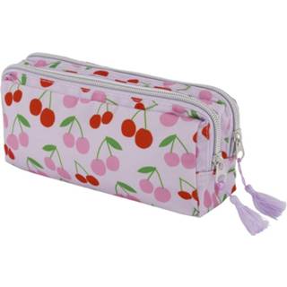 👉 Etui HEMA Dubbele Rits Kersen 8720354080009