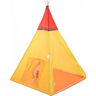 Speel tent kunststof geel Free And Easy Speeltent Tipi 8719987144165