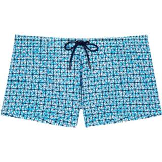 👉 M male turquoise print adult HOM Swim Shorts - Ausmane 9009984196267