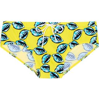 👉 M male geel print adult HOM Swim Mini Briefs - Mahdi 9009984197110