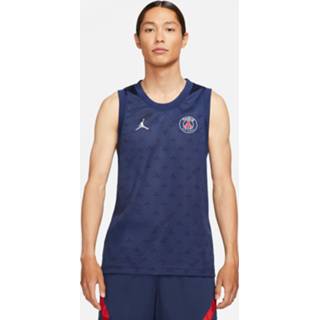 👉 Sleeveless shirt Navy Blauw Paris Saint Germain x Jordan Mesh