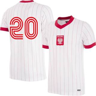 👉 Voetbalshirt wit Polen Retro 1982 + 20