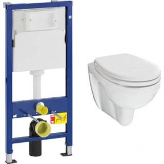 👉 Toiletset wit spoel trevi Geberit UP100 met Mueller toilet en softclose zitting 7434213940922
