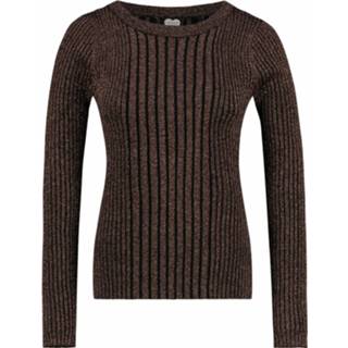 👉 Sweater XL vrouwen bruin Ls glitter pull 8718809429480