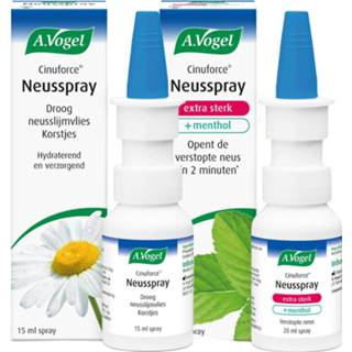 👉 A.Vogel Cinuforce Neusspray Extra Sterk + Neusspray Droog Neusslijmvlies & Korstjes Combiverpakking