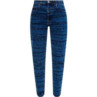 👉 Spijkerbroek m vrouwen blauw Printed jeans