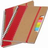 👉 Schoolschrift rood Pakket van 2x stuks schoolschriften/collegeblokken A5