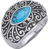 👉 Damesring blauw zilver vrouwen aantrekkelijk design KLiNGEL 4055697548911 4055697548898