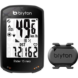 👉 Fietscomputer One Size zwart Bryton Rider 15C Neo GPS Cycle Computer Bundle - Fietscomputers 4718251592972