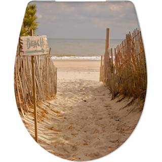 👉 Toilet zitting duroplast multicolor Sub Beach path toiletzitting met softclose, 4016959187385