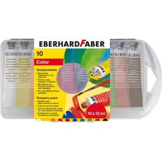 👉 Plakkaatverf Eberhard Faber 10 Kleuren Tube 12 Ml 4087205755108