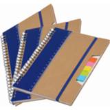 👉 Schoolschrift blauw Pakket van 3x stuks schoolschriften/collegeblokken A5