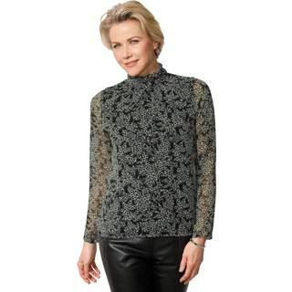 👉 Blous animalprint vrouwen chic Blouse MONA Zwart::Wit 4055706918629