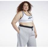 👉 Sport BH vrouwen wit Reebok Lux Racer Medium-Impact Sportbeha (Plus Size)