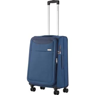👉 Reiskoffer blauw nylon Carryon Air Tsa 66cm Dubbele Wielen Okoban Registratie Expander Anti-diefstal Rits 8717253521757