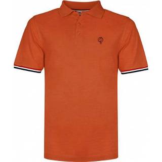 👉 Polo shirt polyester oranje l male mannen Q1905 bloemendaal retro 8718383180388 8718383180364 8718383180371