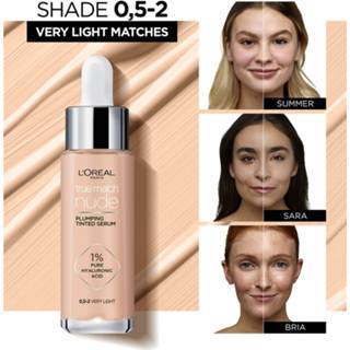 👉 Serum L'Oréal Paris True Match Nude Plumping Tinted (Various Shades) - 0.5-2 Very Light 3600523989898