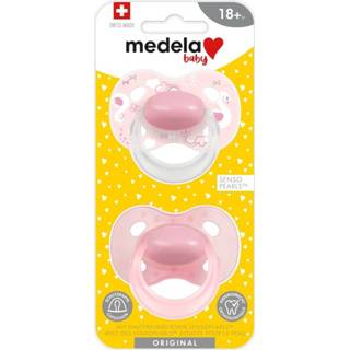 👉 Speen roze baby baby's Medela Original Fopspeen 18+M - Powdery Pink 7610472874592