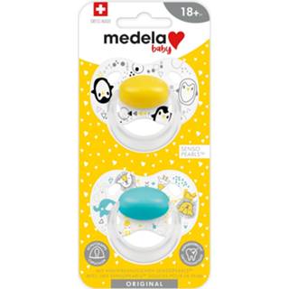 👉 Speen geel baby baby's Medela Original Fopspeen 18+M - Sunshine Yellow 7610472875049