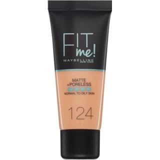 👉 Vrouwen Maybelline Fit Me! Matte and Poreless Foundation 30ml (Various Shades) - 124 Soft Sand 3600531429539