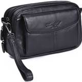 👉 Clutch leather cowhide Men Purse Business Handbag Mobile Cell Phone Case Wallet Cigarette Pouch Male Handy Bag Bags