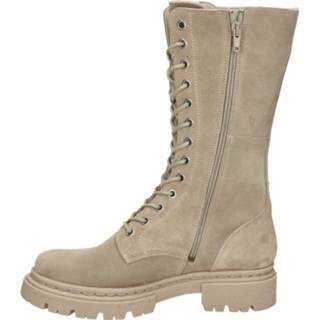 👉 Veterboots vrouwen beige suede Bullboxer 8720251257900