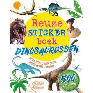 👉 Dinosaurus Reuzestickerboeken - Reuzestickerboek Dinosaurussen 9789036641388
