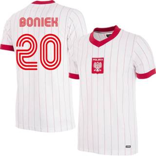 👉 Voetbalshirt l wit Polen Retro 1982 + Boniek 20 - 5059067684581