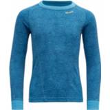 👉 Shirt blauw uniseks Devold - Active Kid Merino-ondergoed maat 4 Years, 7028567418581
