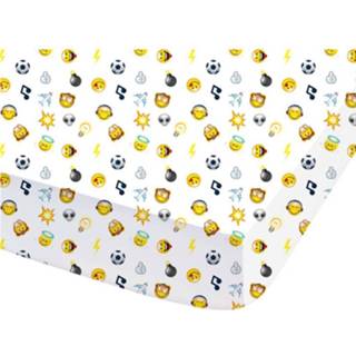 👉 Hoeslaken katoen multikleur Smiley World Mood - Tweepersoons 140 X 200 Cm Multi 3272760458613