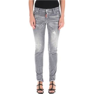 👉 Skinnyjeans medium vrouwen grijs waist skinny jeans