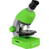 👉 Microscoop junior staal groen Bresser 22 Cm 44-delig 4007922033723