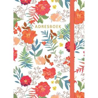 👉 Deltas Adresboek Bloemen 14,8 X 10,7 Cm Papier/karton Oranje