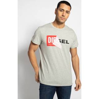 👉 Diesel T-shirt in grijs voor Heren, grootte: S