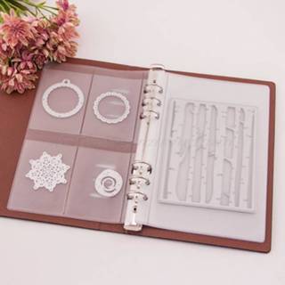 👉 Organizer PU leather plastic Scrapbooking Cutting Dies Stamps Collection Album Storage Book Cover Inner Pages and Pockets