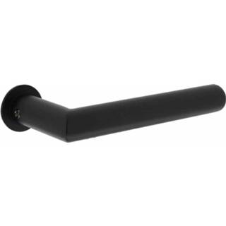 👉 Intersteel Deurkruk Jura op minimalistische rozetten RVS/mat zwart