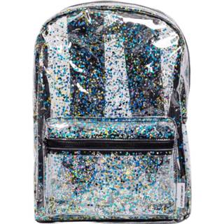 👉 A Little Lovely Company Rugzak Glitter Meisjes 9 Liter Pvc Zwart