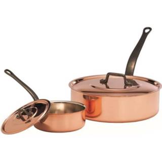 👉 Baumalu Sauteuse + Deksel Koper - 22 Cm 3216382030116