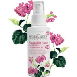 👉 Geranium rose MaterNatura Acidic hair rinse with