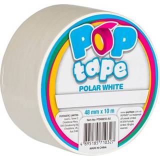 👉 Wit Pop Tape 48mm X 10m - Polar White 4895185720272
