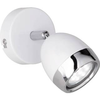 👉 Wit aluminium Led Plafondspot - Trion Nonta Gu10 Fitting 3w Warm 3000k 1-lichts Rond Mat 6013924051021