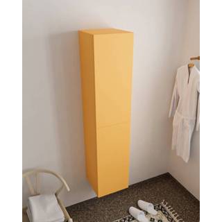 👉 Kolom kast MDF ocher mat MONDIAZ BEAM 160cm kolomkast kleur met 2 deuren NV76341671 6011455077046