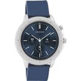 👉 OOZOO Smartwatch Rubber Blauw/Rosé Goud | Q00326