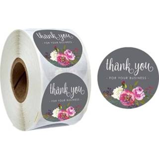 👉 Envelop active 10 STUKS Rol Bloemdecoratie Dank U Zegel Sticker Decoratie Bruiloft Decoratie, Grootte: 2,5 cm / 1 inch (A-19)